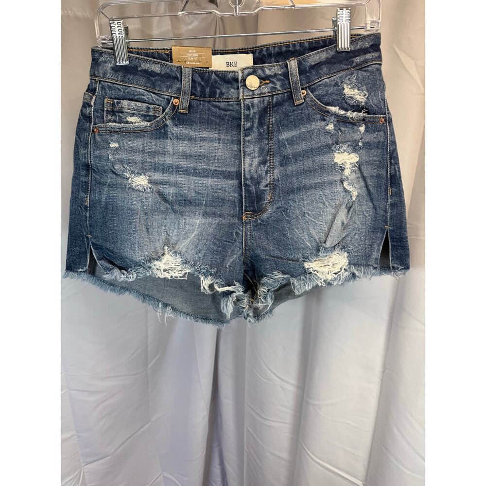 BKE Billie High Rise Slim Fit distressed shorts size 27 NWT